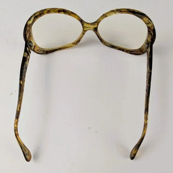 Vintage Women's Resin Swirl Oval Glasses - Picture 9 of 12